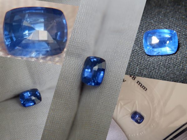 Vivid Cornflower Blue Sapphire - Rectangular - 0.948 ct - IGL certified