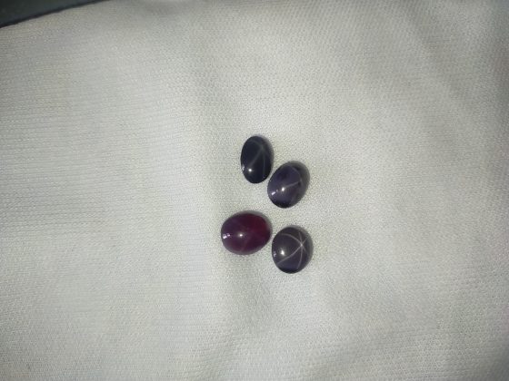 4 Unheated Star Spinel Lot - Cabochon - 13.05 ct - COR authenticated