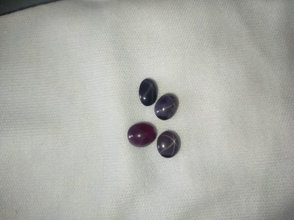 4 Unheated Star Spinel Lot - Cabochon - 13.05 ct - COR authenticated