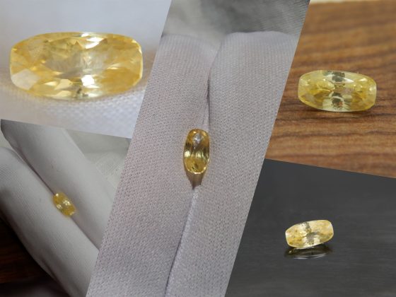 Yellow Sapphire - Rectangular - 1.554 ct - IGL certified