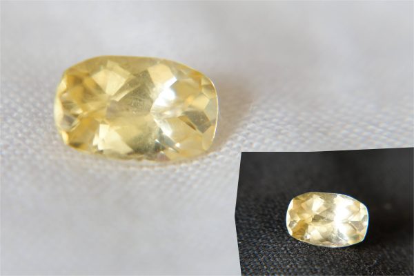 Strong Yellow Handcrafted Sapphire - Rectangular - 1.12 ct - COR authenticated