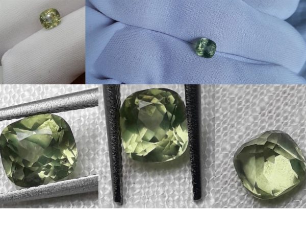 Unheated Green-Blue Sapphire - Cushion - 1.83 ct - GIA certified