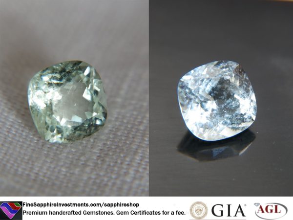 Beryl - Cushion - 1.70 ct - COR authenticated