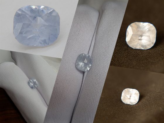 Smokey Silver Blue - Cushion - 2.19 ct - COR authenticated