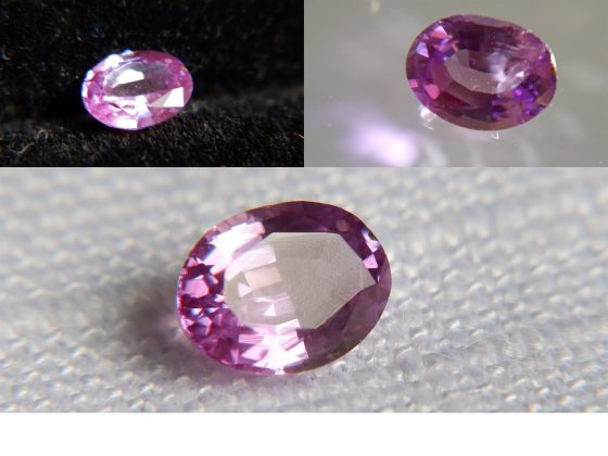 Purplish Pink Sapphire - Oval - 0.65 ct - GIA certified