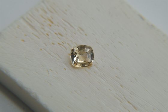Vivid Pastel Yellowish-Orange Sapphire - Cushion - 0.70 ct
