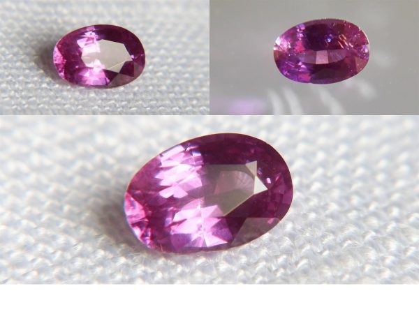 Purple Sapphire - Oval - 0.61 ct - GIA certified