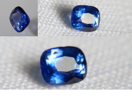 Vivid Royal Blue Sapphire - Rectangular - 0.90 ct - GIA certified