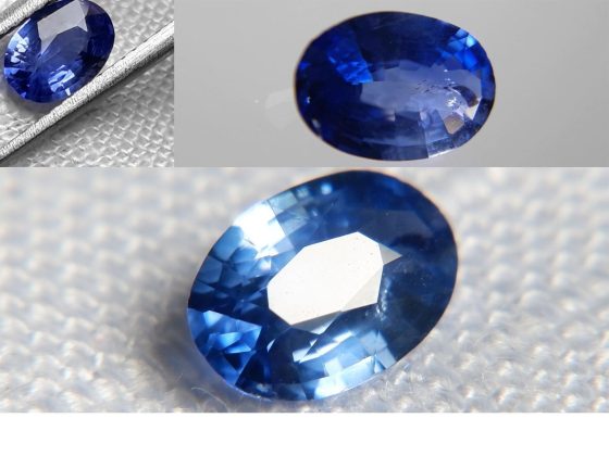 Vivid Cornflower Blue Sapphire - Oval - 0.62 ct - GIA certified