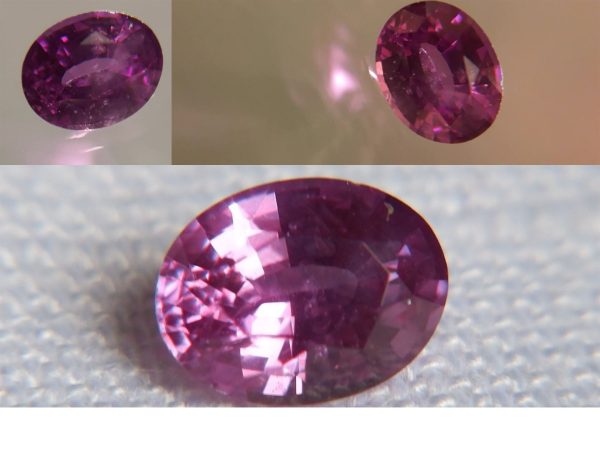 Purplish Pink Sapphire - Oval - 0.87 ct - GIA certified