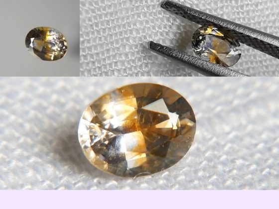 Bi-Color Blue-Yellow Ceylon Sapphire - Oval - 0.52 ct - GIA certified