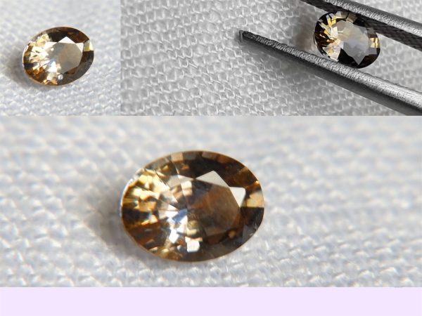 Bi-Color Blue-Yellow Ceylon Sapphire - Oval - 0.48 ct - GIA certified