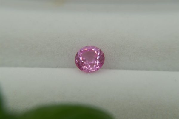 Pastel Orange Pink Sapphire - Round - 1.15 ct